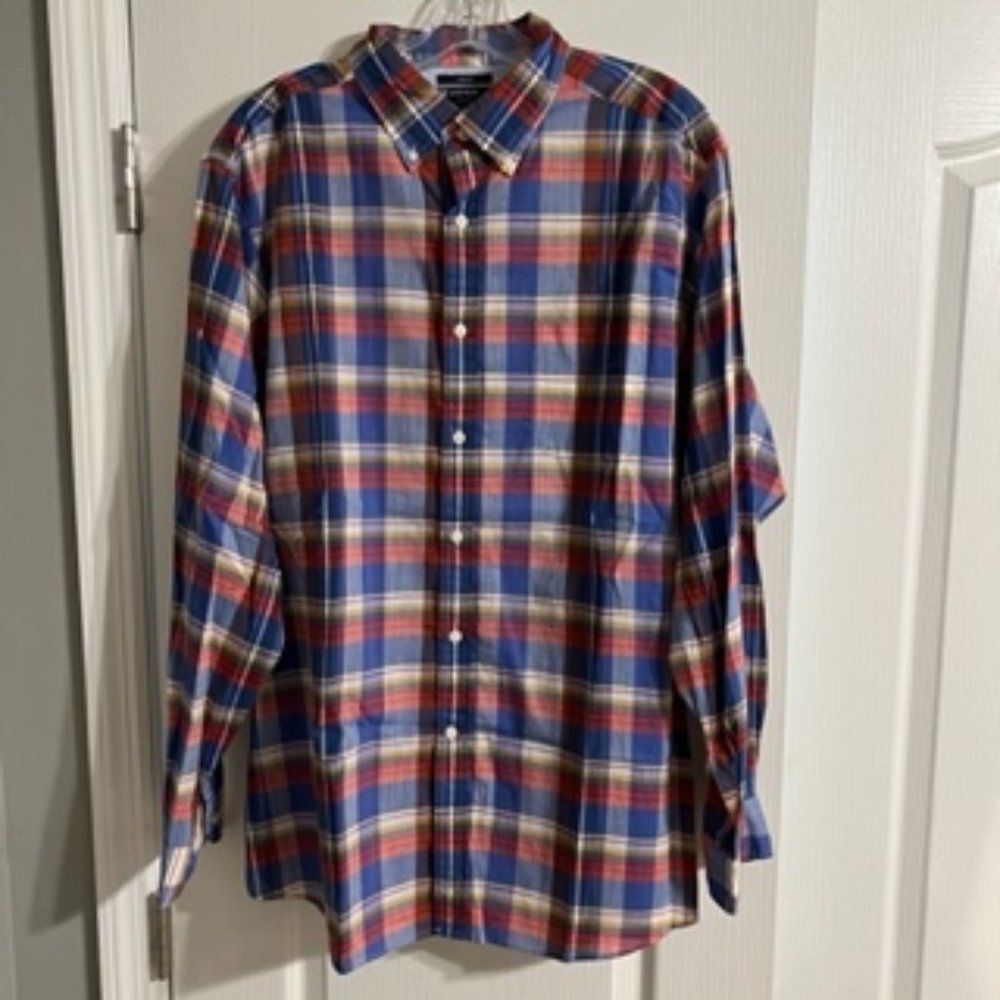 Cremieux Mens Button Down Shirt Slim Fit Size XL